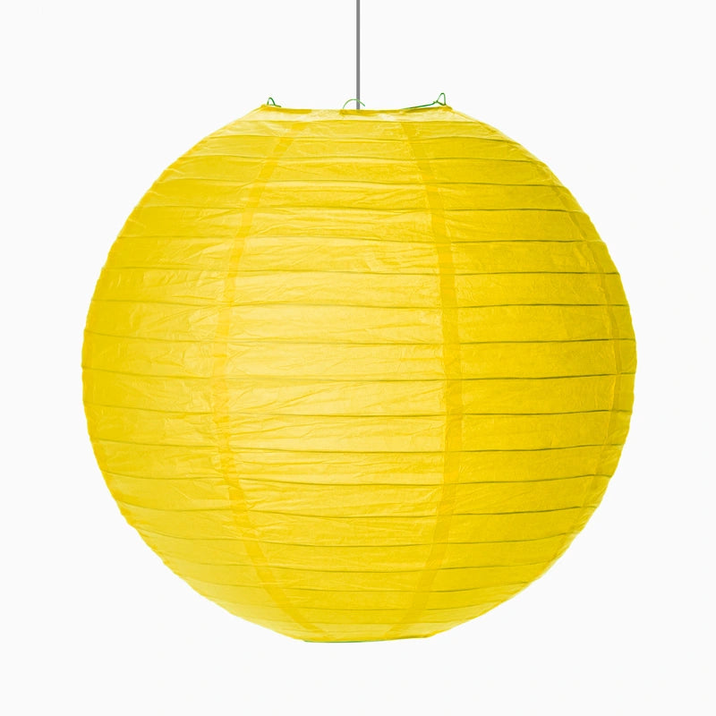 Lámpara Esfera Papel Mediana Ø35 cm Amarillo