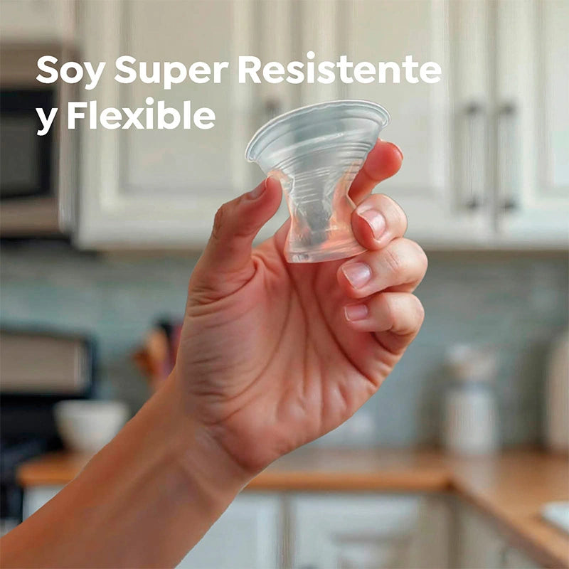 Vaso Irrompible Plástico PP Transparente 80cc 50 uds