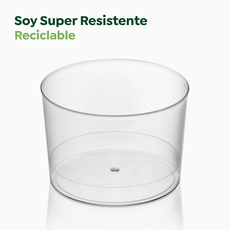 Vaso Chiquito Plástico PS Transparente 210cc 20 uds
