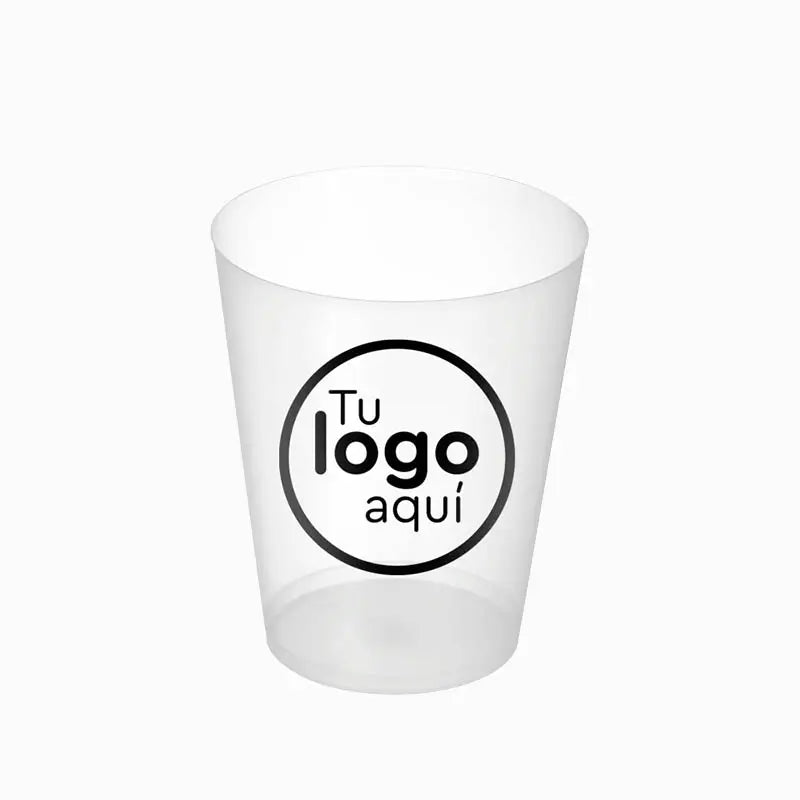 Vaso Cubata Ancho Plástico Reutilizable PP Transparente 480cc PERSONALIZADO