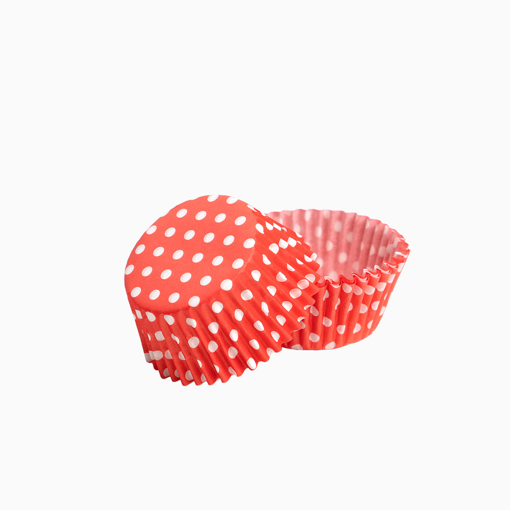 Molde Magdalena Redondo Ø4,4 x 2,8 cm Rojo con Lunares Estilo 2