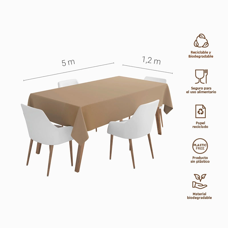 Rollo Mantel 1,20 x 5 m Crema