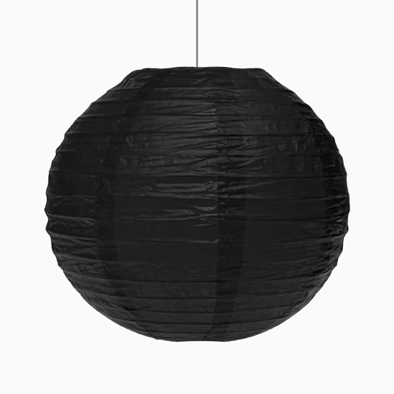 Lámpara Esfera Papel Mediana Ø35 cm Negro