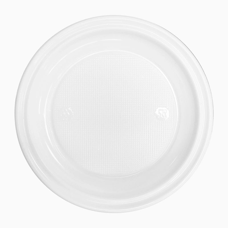 Plato Llano Redondo Pizza Plástico PS Reutilizable Ø 28 cm Blanco (180 uds)