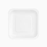 Plato Llano Cuadrado Cartón Biodegradable 23 x 23 cm Blanco (300 uds)