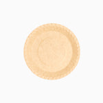 Plato Llano Redondo Postre Cartón Biodegradable Ø 18 cm Kraft (12 uds)