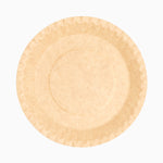 Plato Llano Redondo Cartón Biodegradable Ø 28 cm Kraft (4 uds)