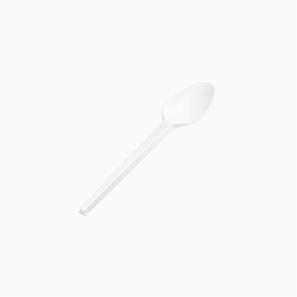Cucharita Postre Alta Calidad Compostable Reutilizable CPLA 13.5 cm Blanco (550 uds)