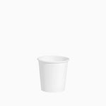 Vaso Biodegradable Cartón 80 cc Blanco Take Away 50 uds