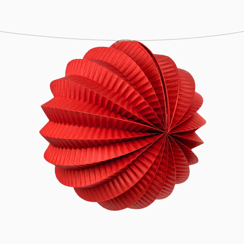 Farolillo Papel Redondo Feria Ø 21.5 cm Rojo (12 uds)