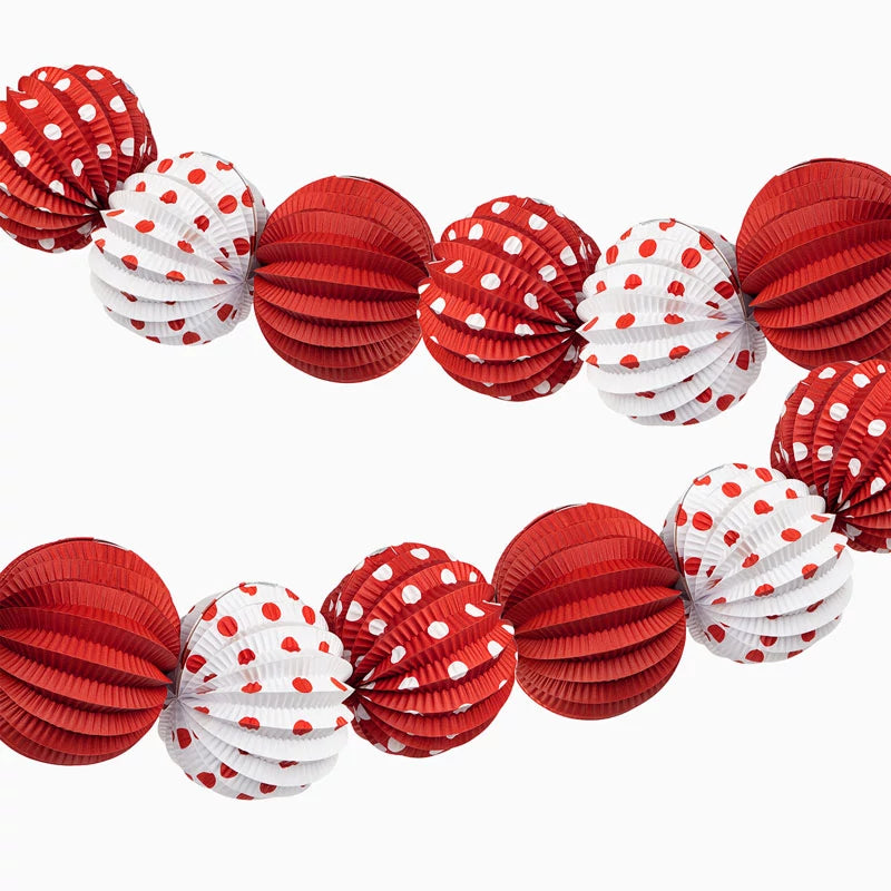 Farolillo Papel Redondo Feria Ø 21.5 cm Rojo (12 uds)