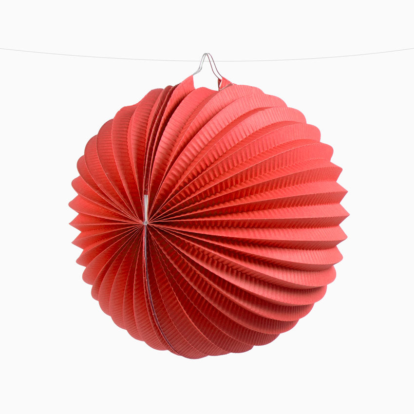 Farolillo Papel Redondo Feria Ø21,5 cm Rojo 12 uds