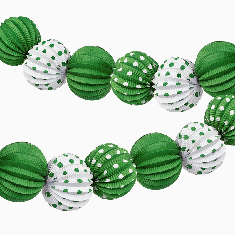Farolillo Papel Redondo Feria Ø 21.5 cm Verde (12 uds)