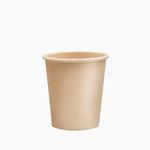 Vaso Biodegradable Cartón 200 cc Kraft Take Away 25 uds