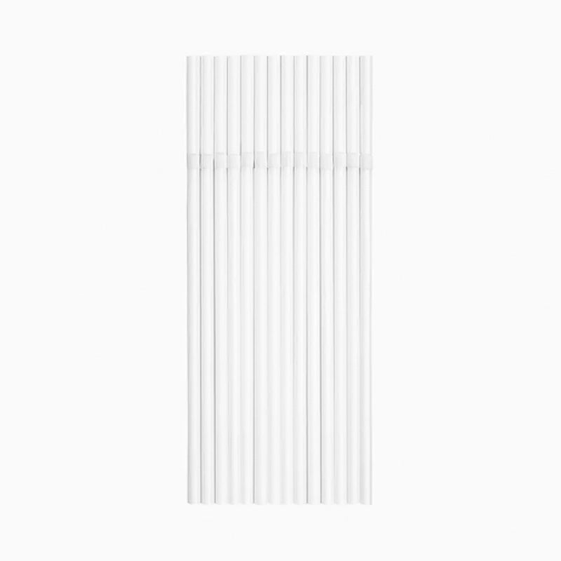 Pajita Flexible PLA Biodegradable 21 cm Blanco (250 uds)