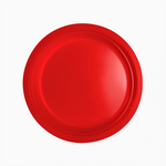 Plato Llano Redondo Plástico PS Reutilizable Premium Ø 22 cm Rojo (288 uds)