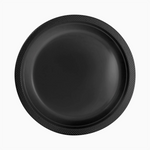 Plato Llano Redondo Plástico PS Reutilizable Premium Ø 26 cm Negro (10 uds)