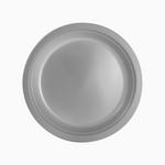 Plato Llano Redondo Plástico PS Reutilizable Premium Ø 22 cm Plata (288 uds)