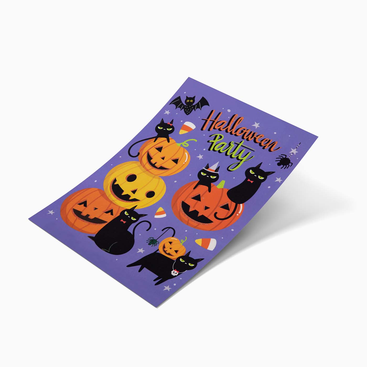 Pegatina Ventana Calabaza Halloween