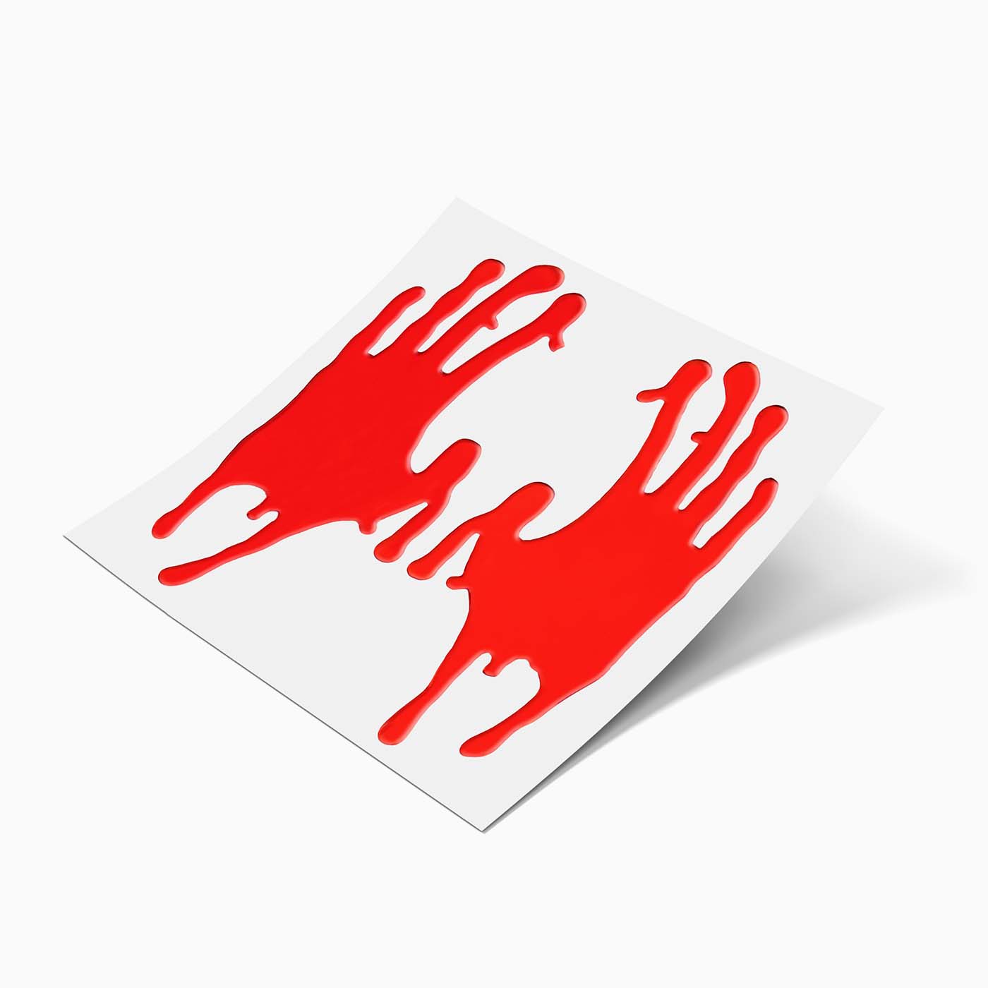 Pegatinas Gel Mano Sangre Halloween