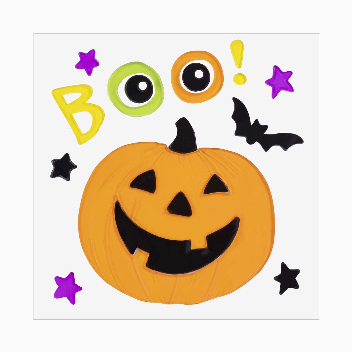 Pegatina Gel Calabaza Halloween