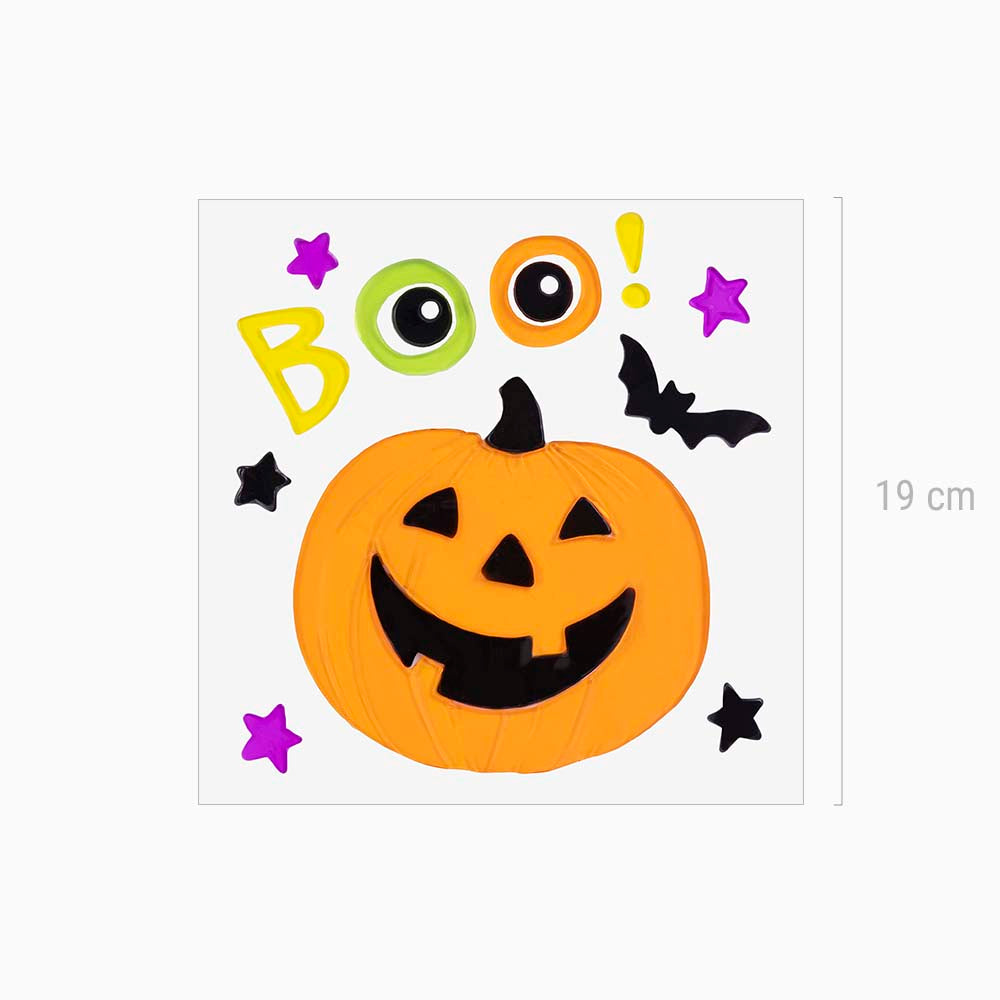 Pegatina Gel Calabaza Halloween