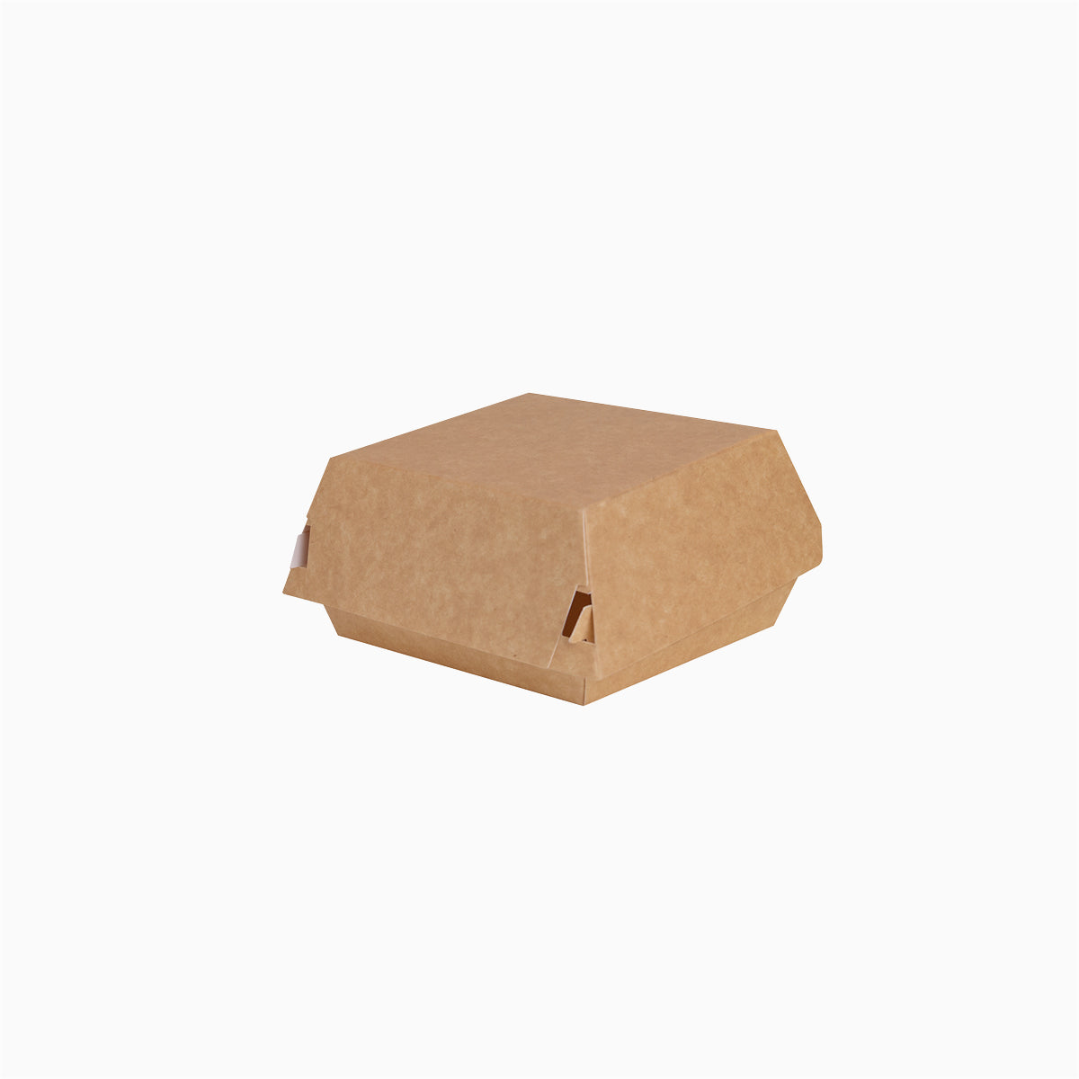 Caja Hamburguesa Cartón Kraft 10 x 10 x 7 cm - Take Away (600 uds)