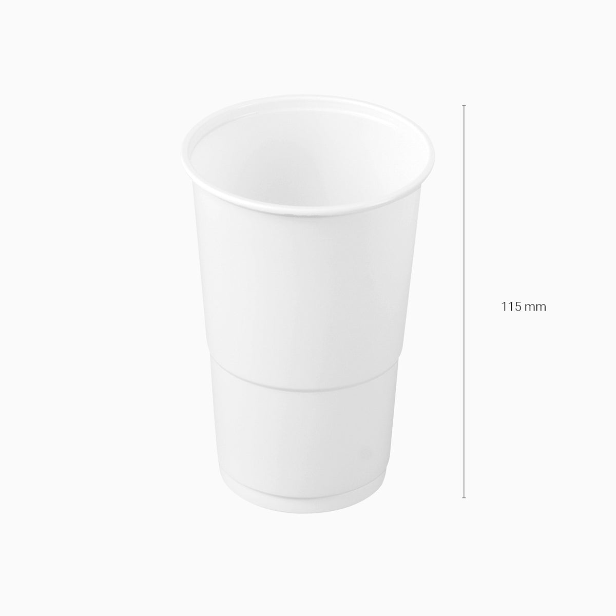 Vaso Irrompible Plástico PP Blanco 250cc 25 uds