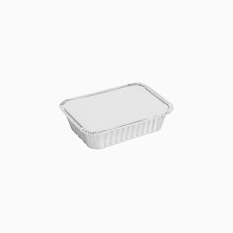 Bandeja Aluminio Mini 470 cc con Tapa Rectangular - Take Away