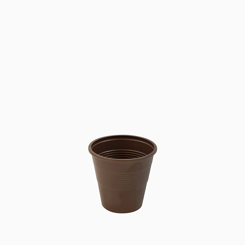 Vaso Expreso Plástico PS 80 cc Marrón (50 uds)