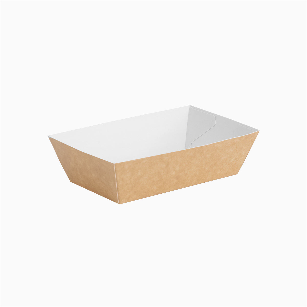 Barqueta Rectangular Cartón Kraft 9.5 x 6.5 x 3.5 cm - Take Away (1000 uds)