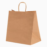 Bolsa Papel Kraft 32 x 21 x 36 cm con Asa Rizada (250 uds)
