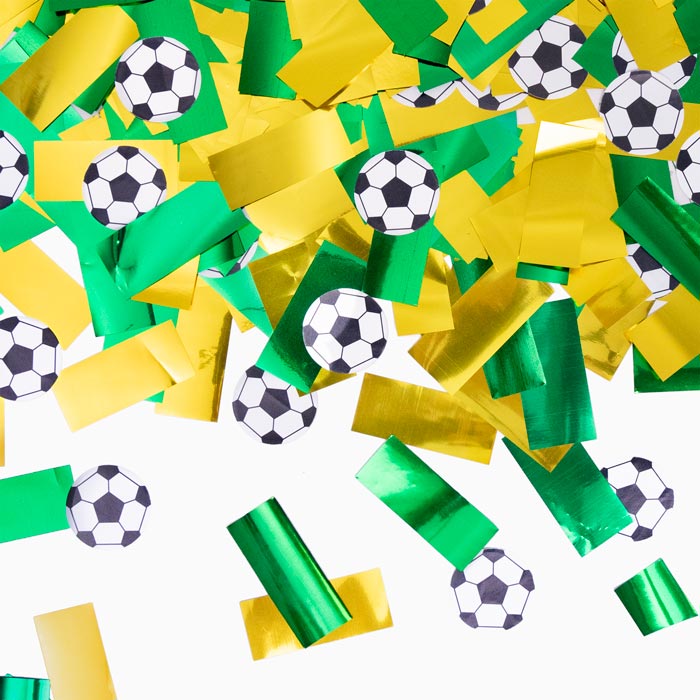 Set 12 Cañones Confeti Mediano 50 cm Fútbol (12 uds)
