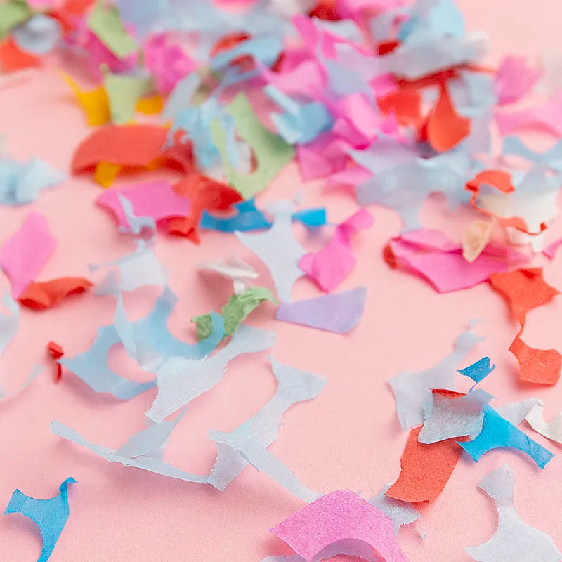 Set 12 Cañones Confeti 80 cm Papel Biodegradable Multicolor (12 uds)