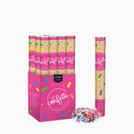 Set 12 Cañones Confeti 50 cm Papel Biodegradable Multicolor (12 uds)