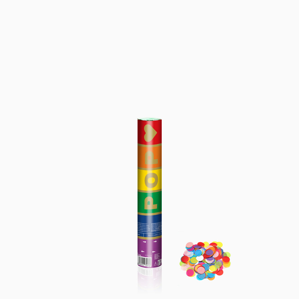 Set 12 Cañones Confeti 30 cm Biodegradable Multicolor (12 uds)
