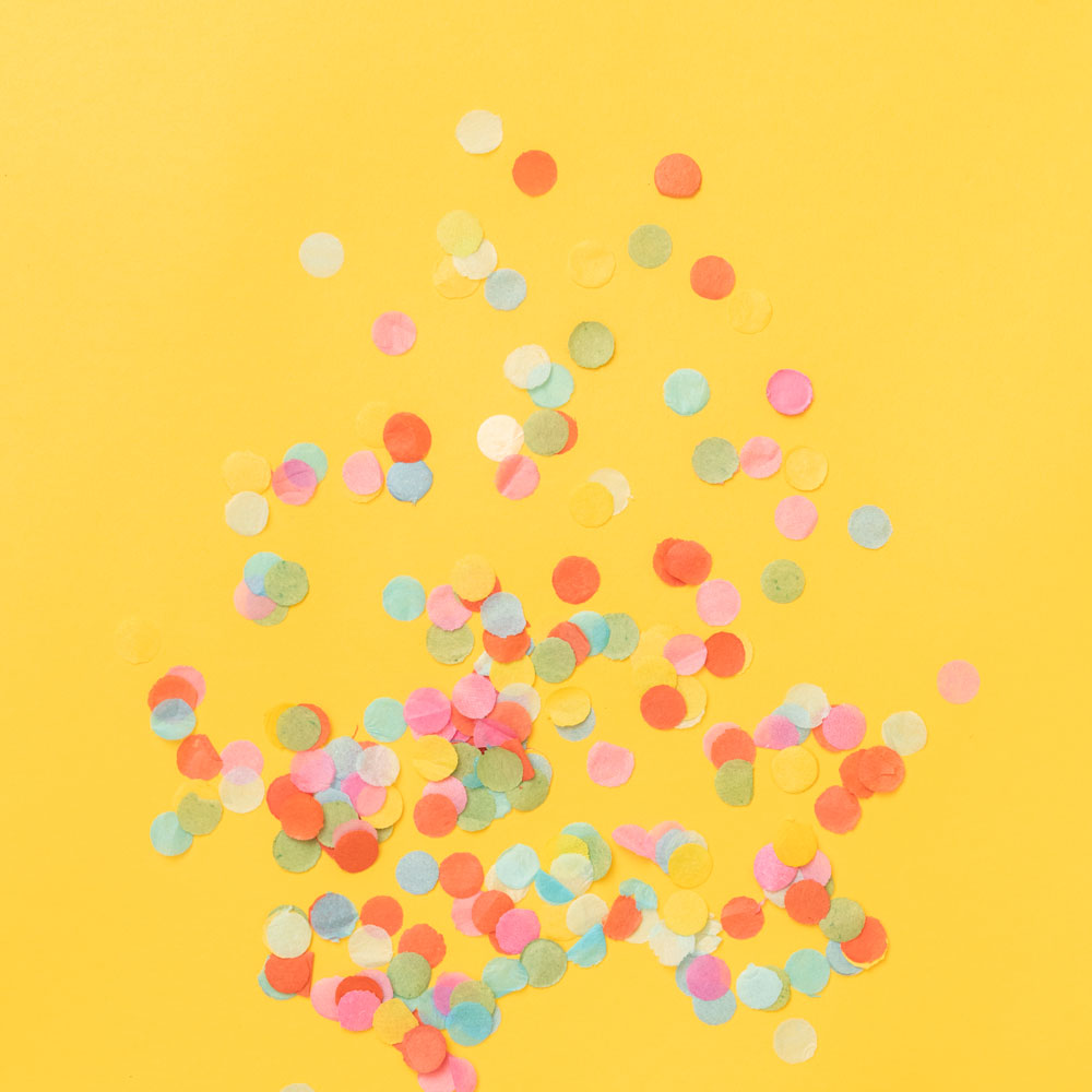 Set 12 Cañones Confeti 60 cm Biodegradable Multicolor (12 uds)