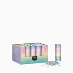 Set 24 Mini Cañones Confeti Estrella 15 cm Iridiscente (24 uds)