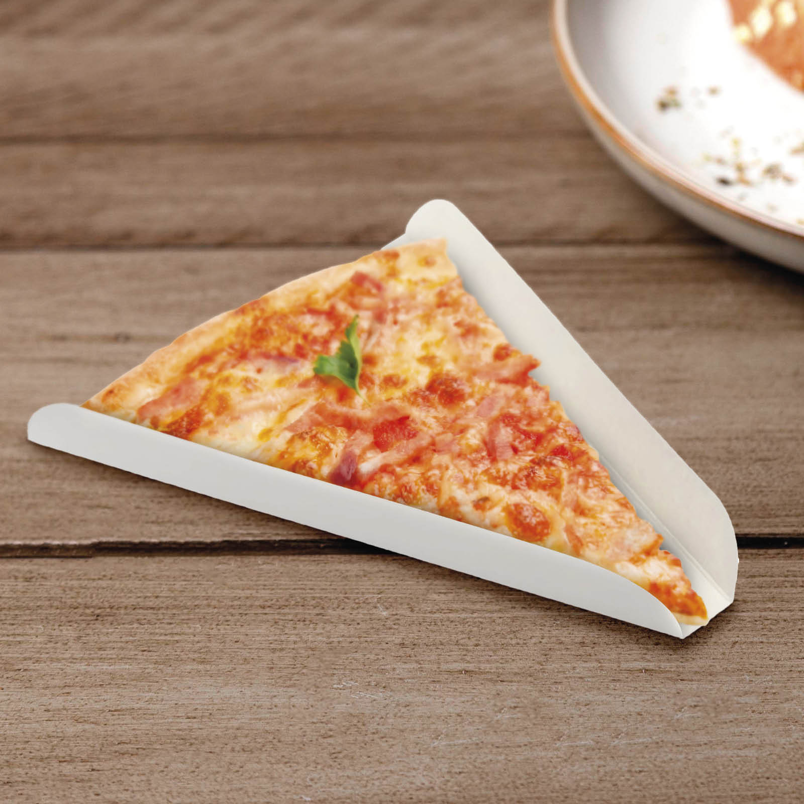 Pala Triángulo Pizza/Crepes 18 x 23 x 3 cm Cartón - Take Away Caja 1000 Uds