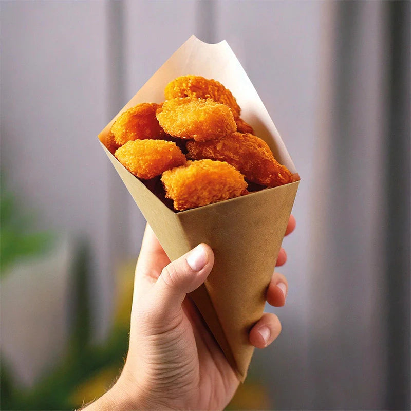 Envase Cono Cartón con Salsera 250 cc - Take Away (500 uds)