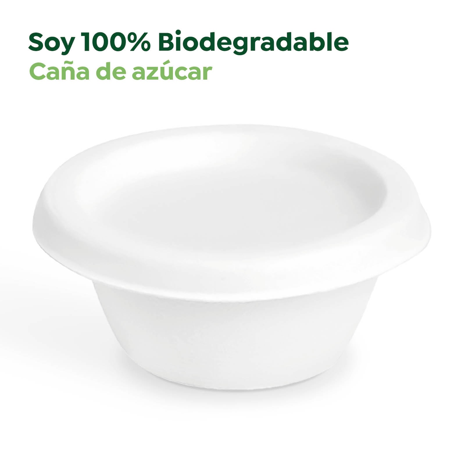 Tarrina Caña de Azúcar 60ml Blanco con Tapa 50 uds
