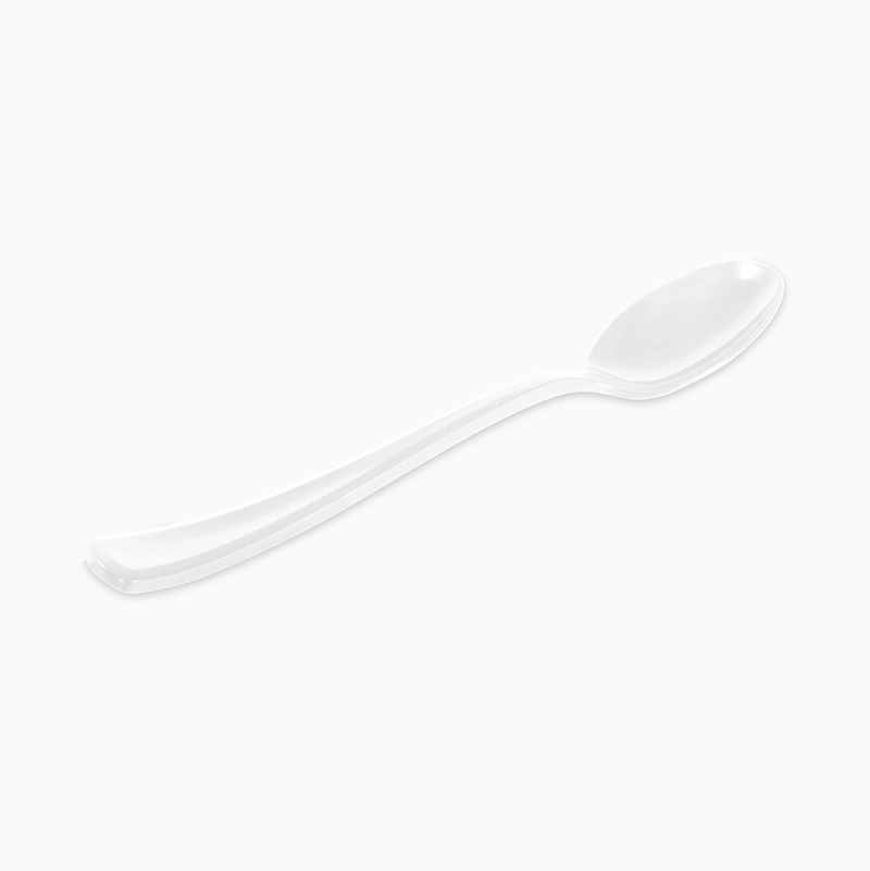 Cuchara Plástico PS Reutilizable Premium 17.5 cm Blanco (1000 uds)