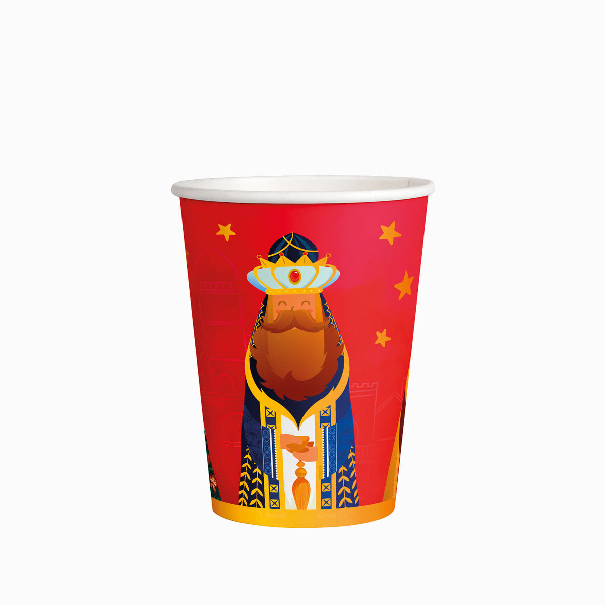 Vaso Cartón Reyes Magos 270cc 6 uds