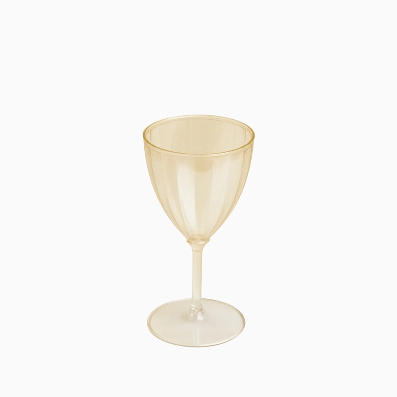 Copa Vino Plástico PS Reutilizable 160 cc Oro (36 uds)