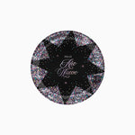 Plato Cartón Llano Postre Navidad Ø 17 cm Estrellas de Nochevieja (6 uds)