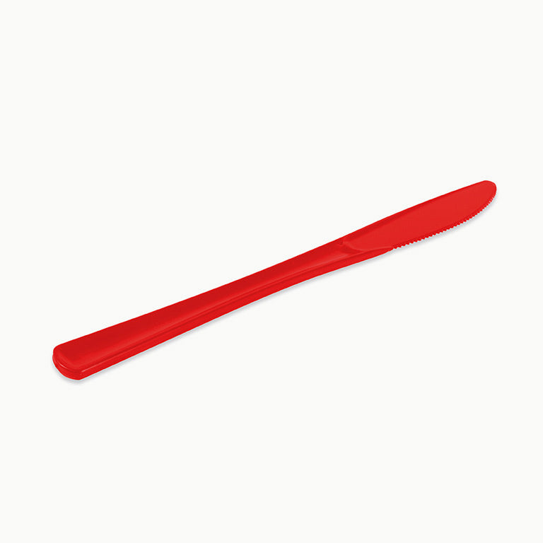 Cuchillo Plástico PS Reutilizable PS Premium 20 cm Rojo (576 uds)