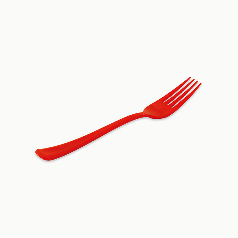 Tenedor Plástico PS Reutilizable PS Premium 18.5 cm Rojo (576 uds)