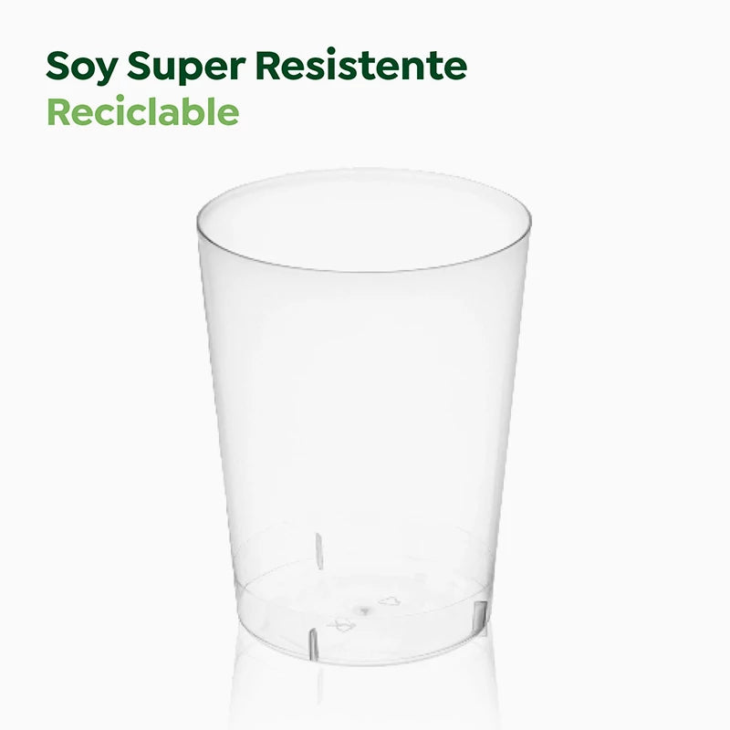 Vaso Sidra Plástico PP 600 cc Transparente (20 uds)