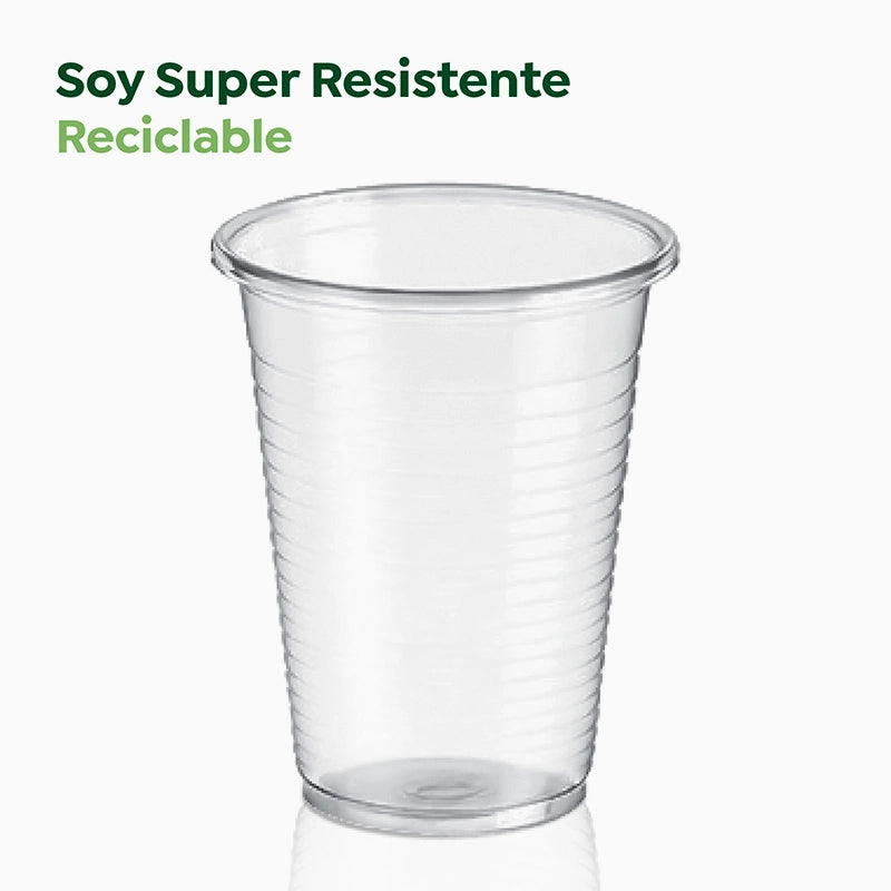 Vaso Irrompible Plástico PP Transparente 200cc 50 uds