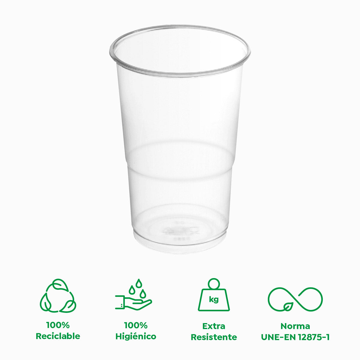 Vaso Irrompible Transparente 250 cc